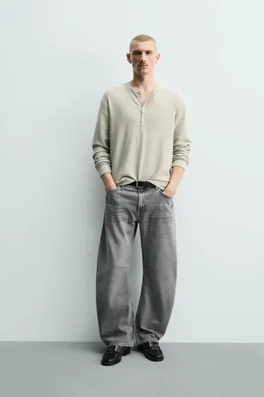 RELAXED BARREL FIT JEANS