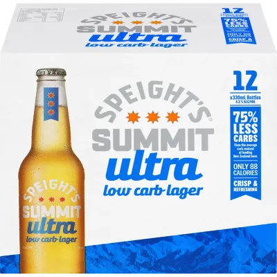Speight's Summit Ultra Low Carb 330ml 12 Pack Range