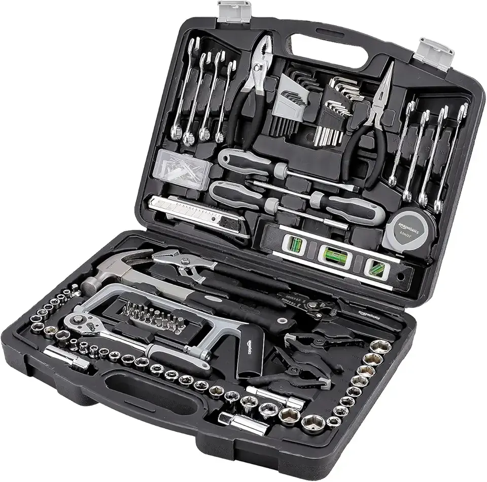 AmazonBasics 173-Piece General Household Hand Tool Set