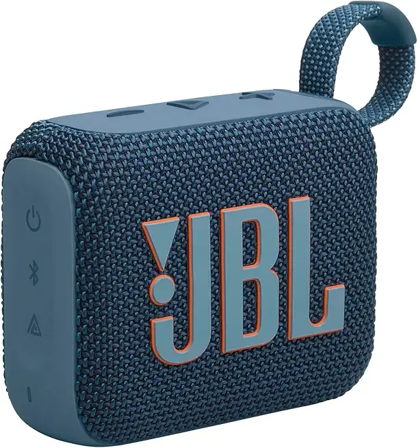 Go 4 - Ultra-Portable, Waterproof and Dustproof Bluetooth Speaker, Big JBL Pro Sound with Punchy bass, 7-Hour Built-in Battery, Made in Part with Recycled Materials (Blue)
