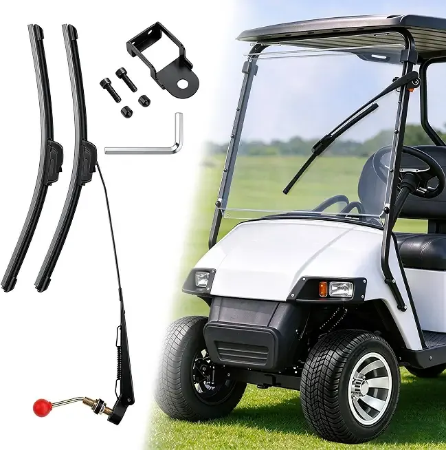 Universal Golf Cart Windshield Wiper Kit for EZGO, Yamaha & Club Car
