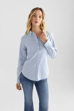 Blusa básica oxford