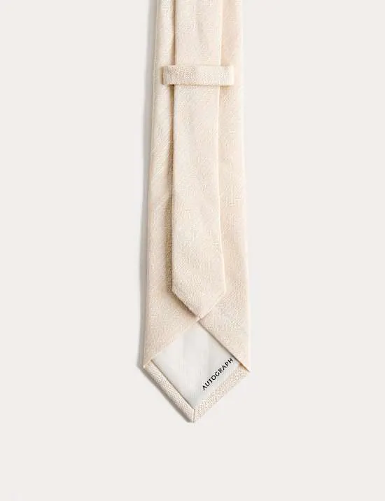 Textured Linen Rich Tie