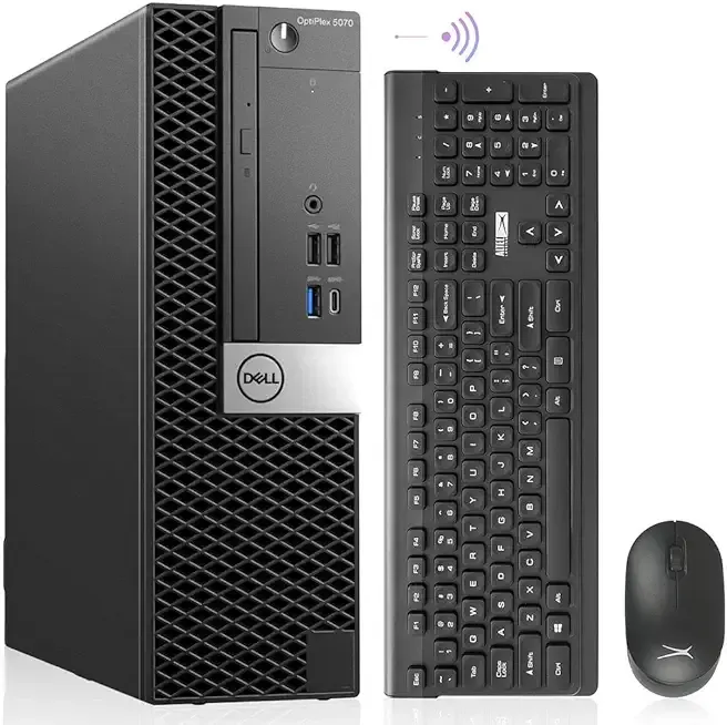 Dell OptiPlex 5070 Desktop Computers Windows 11 Pro,8 Core i7 9700 up to 4.7GHz,32GB DDR4, 1TB M.2 NVMe SSD,Intel Wireless Wi-Fi 6E AX210 & Bluetooth 5.2, HDMI Adapter, Only by Titan ITAD(Renewed)