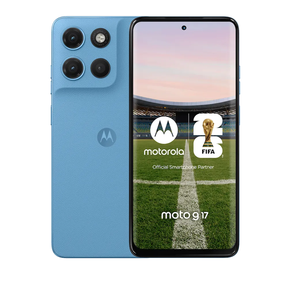 Celular Motorola G17 6.72" 4GB 256GB PANTONE Alaskan Blue