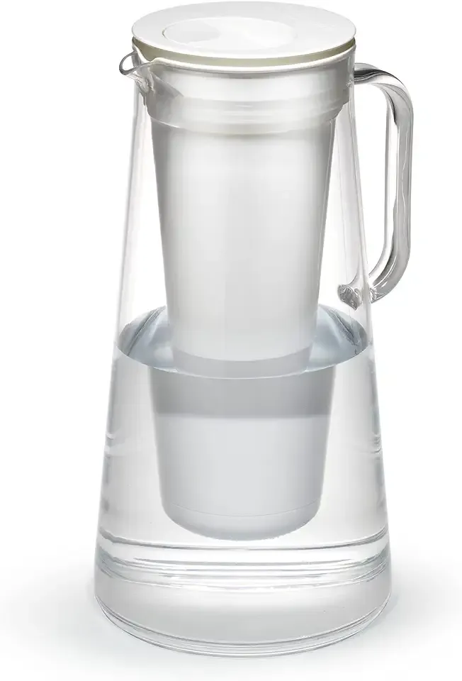 LifeStraw Home — Water Filter Pitcher, 10-Cup, White, BPA Free Designed for Everyday Protection Against Bacteria, Parasites, Microplastics, Lead, Mercury, PFAS and a Variety of Chemicals