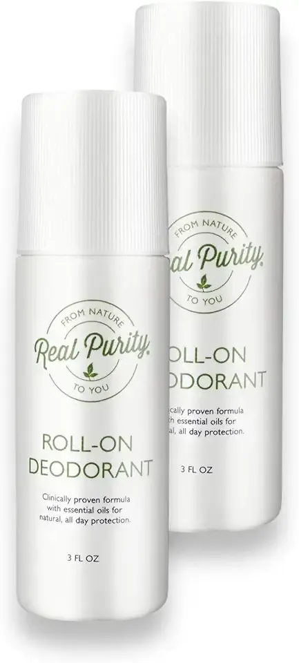 Real Purity, (2 Pack) Roll-On Deodorant