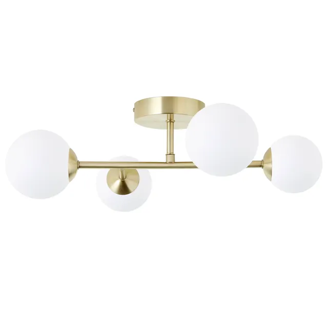 Plafoniera glamour Callas Ø 12 cm dorato IP20, 4XG9 INSPIRE