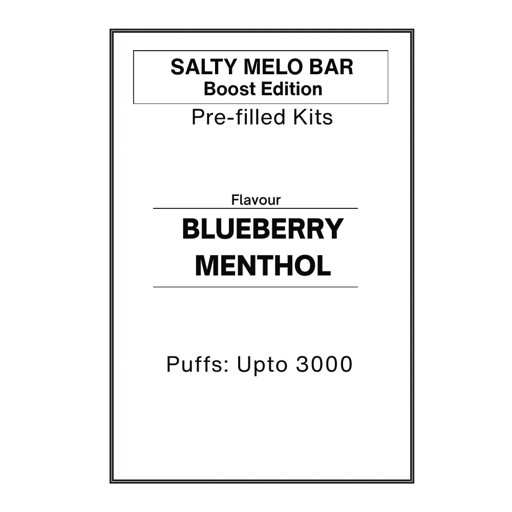 Blueberry Menthol -Salty Melo Bar Boost Pre-filled Kit 28.5mg/mL