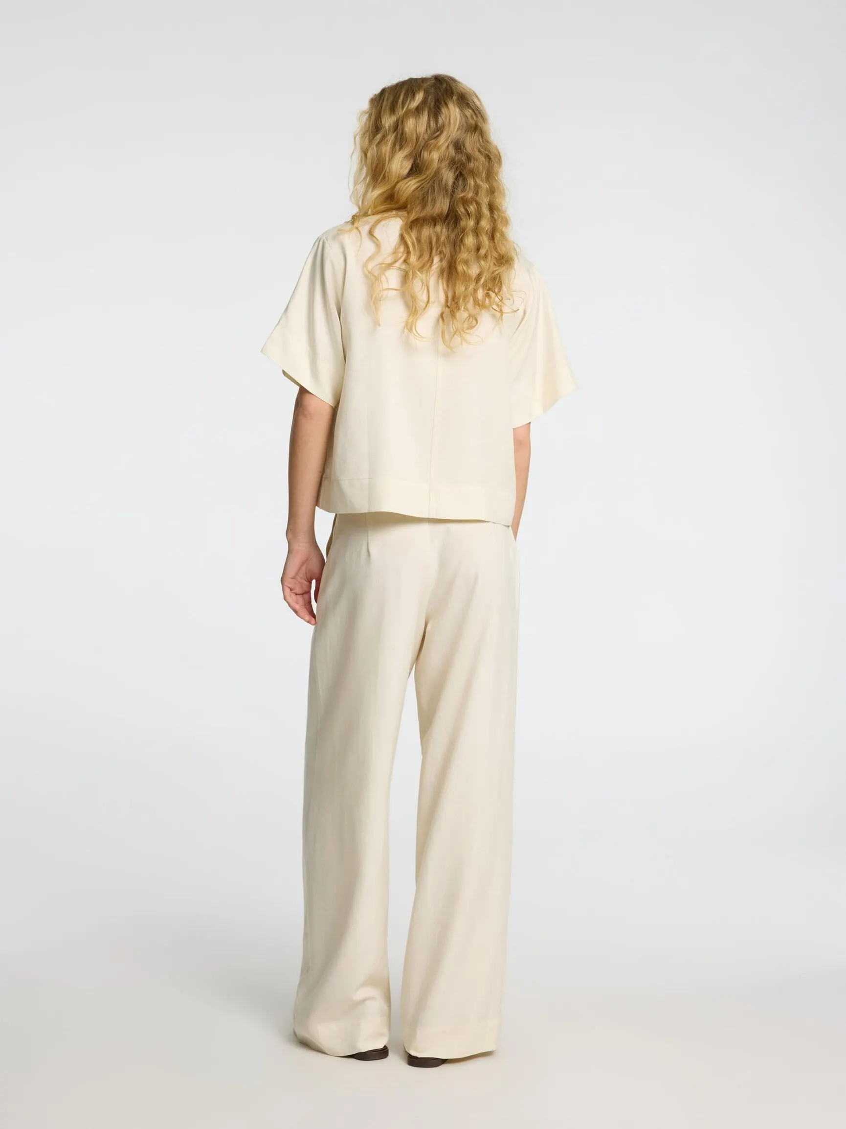 MID WAIST BUKSER MED VIDE BEN