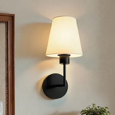 Odessa 4.75-in W 1 -Light Brushed Gold Transitional Hardwired Damp rated Wall Sconce