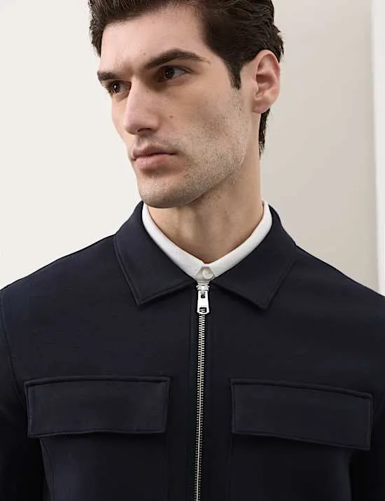 Cotton Rich Zip Jacket