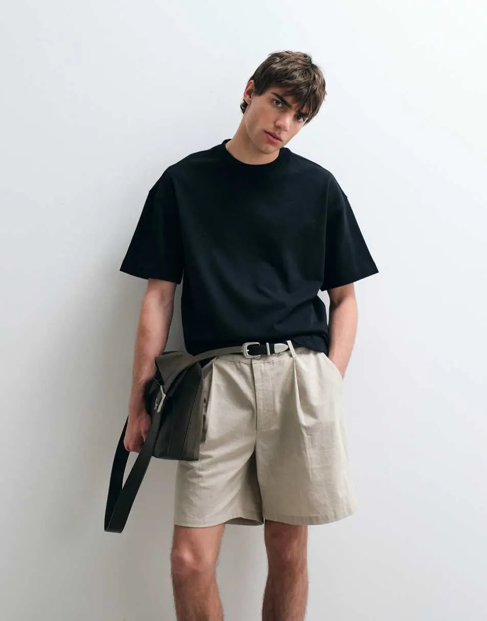 ASOS COLLECTIVE super heavyweight oversized t-shirt in black
