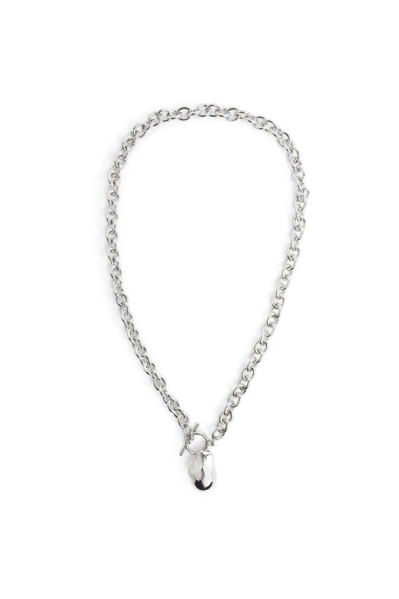 Zilverkleurige schakelketting