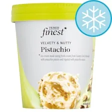 Tesco Finest Pistachio Ice Cream 500ml