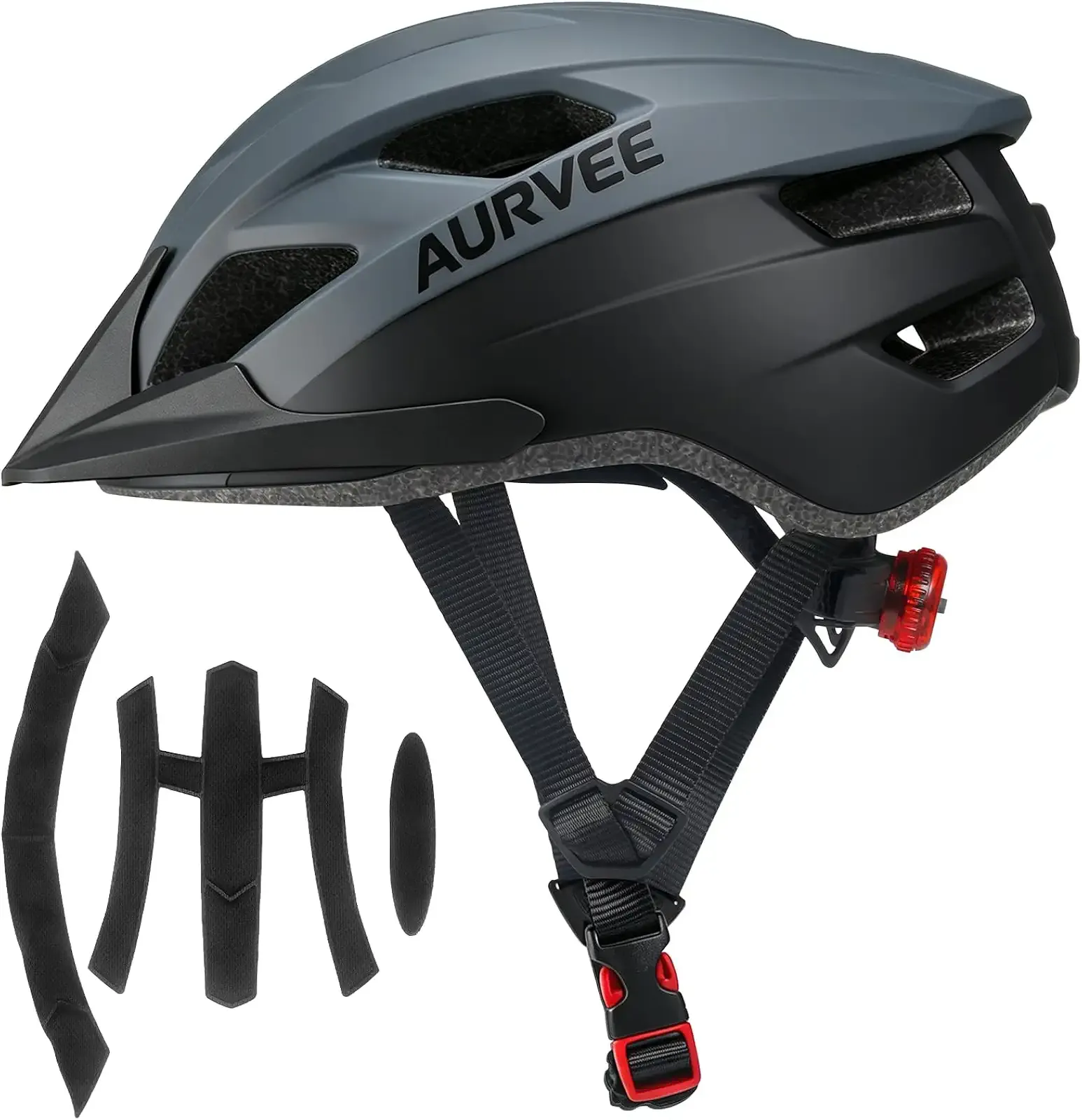 Mountain Bike Helmet for Adult Men Women, Ultra Lightweight Breathable MTB Cycling Helmet, Adjustable Low Profile Bicycle Helmet with Removable Visor, Bike Helmet for Road Commuter E-Bike Trail Riding