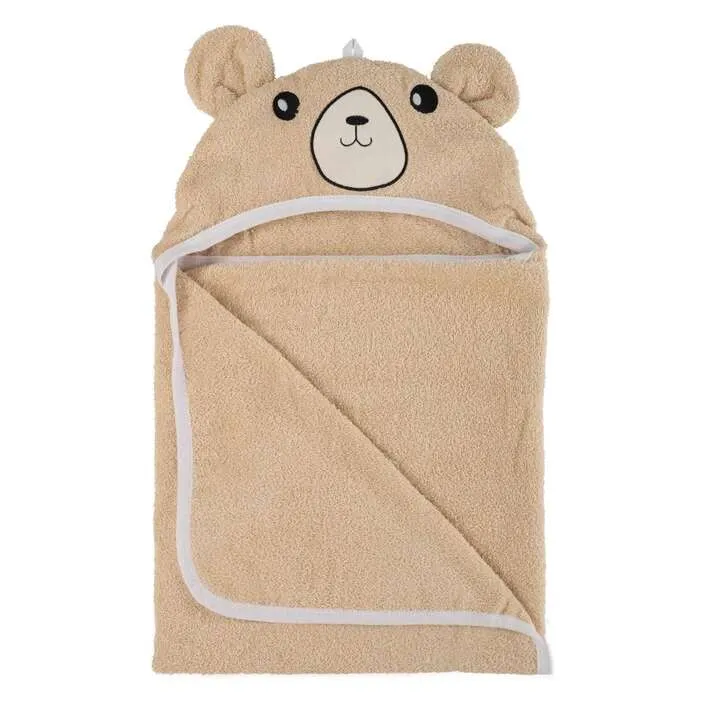 BUBABA BY FREEON ručnik 110x75 cm, sa kapuljačom, Medo beige