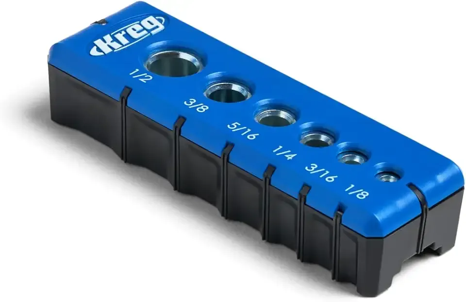 Kreg Portable Drilling Guide - 6 Hardened Drill Guides for Carpentry - Craftsman Tool Accessory