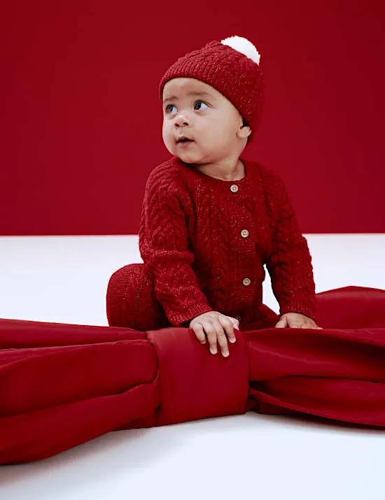 2pc Cable Knit Outfit (0-12 Mths)