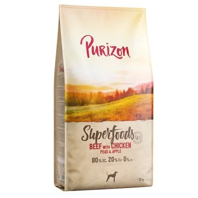 Purizon Superfoods bœuf avec poulet, petits pois et pommes