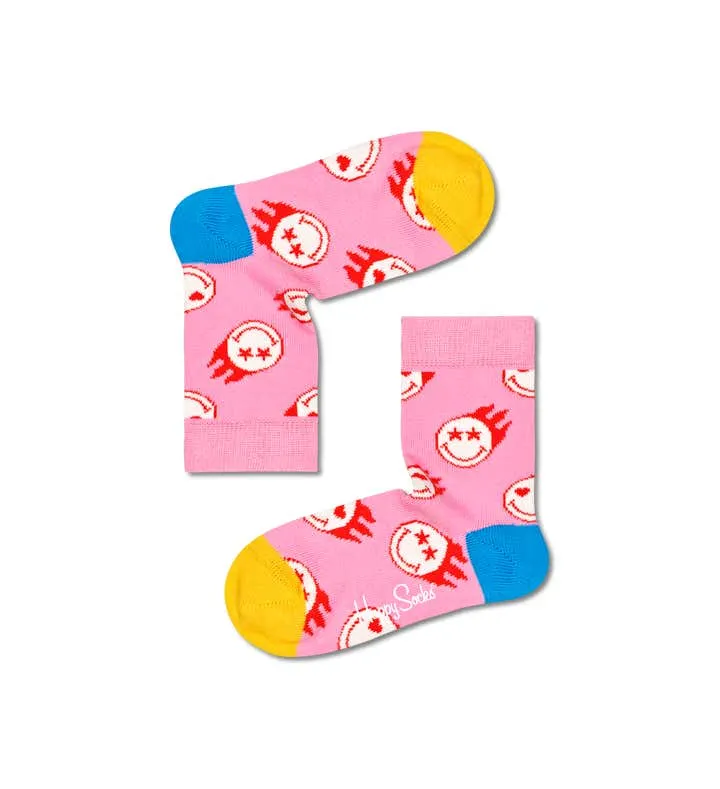 Kids Smiley Flaming SmileyWorld Sock