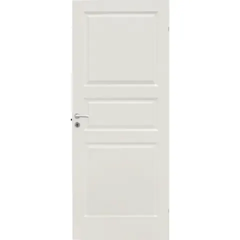 Innerdør tradisjon formpresset lett 3 speil 90x210 hvit ncs s0502-y