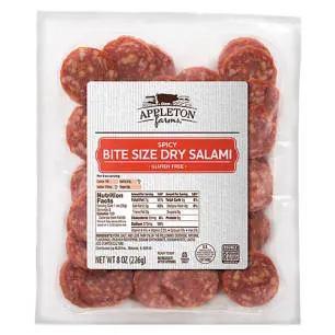 Spicy Gluten Free Bite Size Salami, 8 oz