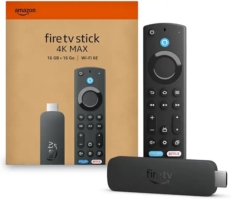 Amazon Fire TV Stick 4K Max streaming device, with AI-powered Fire TV Search, supports Wi-Fi 6E, free & live TV without cable or satellite