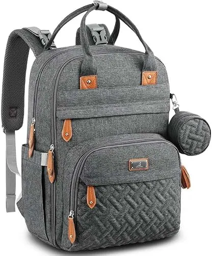 BabbleRoo Diaper Bag Backpack - Baby Essentials T…