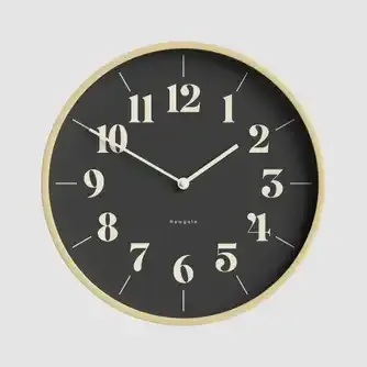 Newgate Mr Clarke Clock Pale Wood Reverse Hopscotch