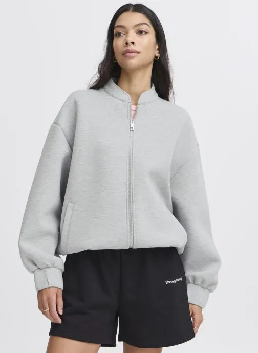 Trainingsvest JCRAYA BOMBER JACKET dames grijs