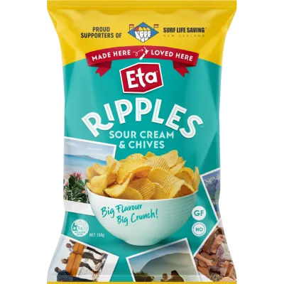 Eta Ripple Cut Sour Cream & Chives Potato Chips