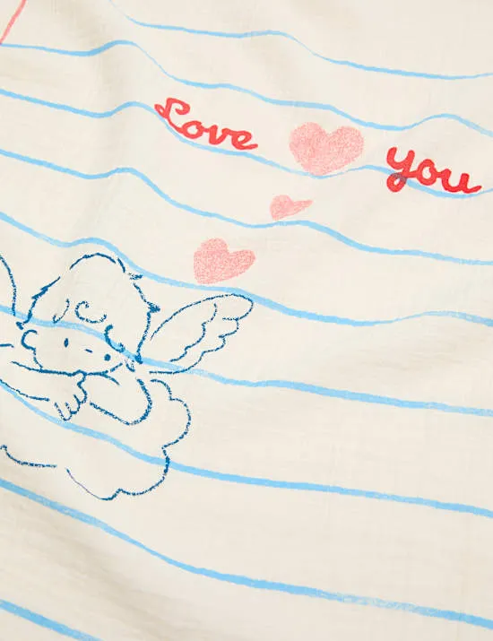 3er-Pack Mulltücher aus reiner Baumwolle mit Mustern