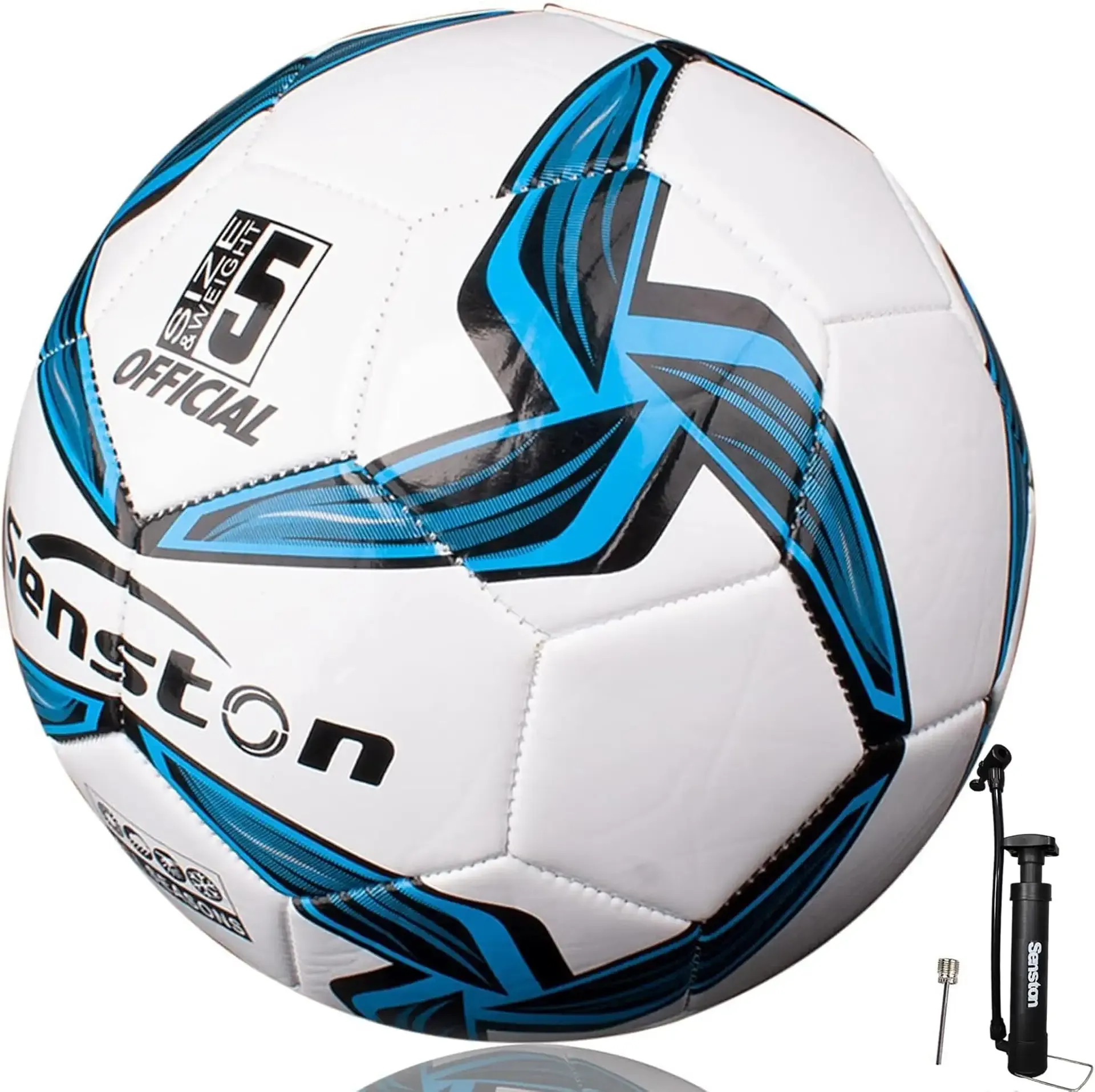 Senston Soccer Ball Size 4 & Size 5 with Pump - Official Match Football Soccer Ball for Adults