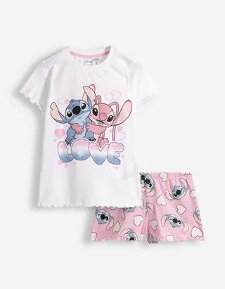 Pigiama completo (maglia + shorts) - Lilo e Stitch - bronzo