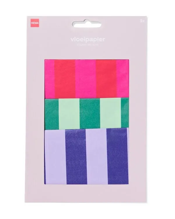 vloeipapier strepen - 3 stuks