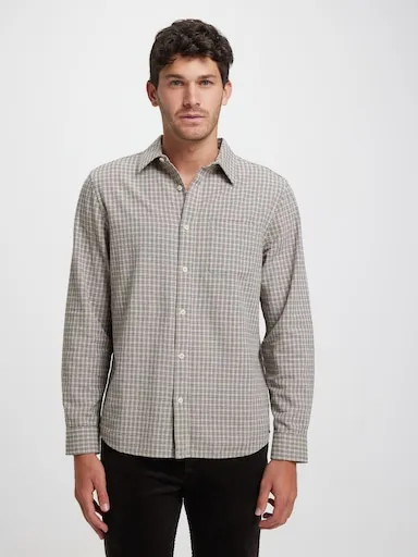Just Jeans Long Sleeve Cotton Check Shirt