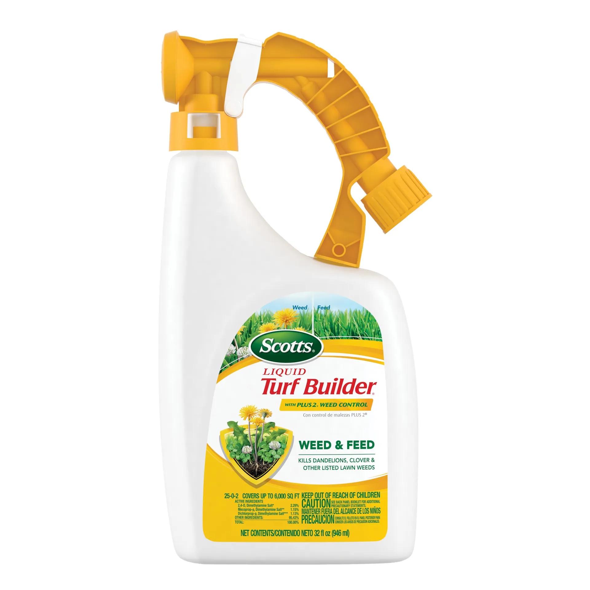 Liquid Turf Builder Plus 2 Weed Control 32-fl oz 6000-sq ft 25-0-2 All Purpose Weed Feed Fertilizer