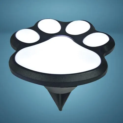 Patriot Lighting® Solar Integrated LED Paw Print Landscape Light