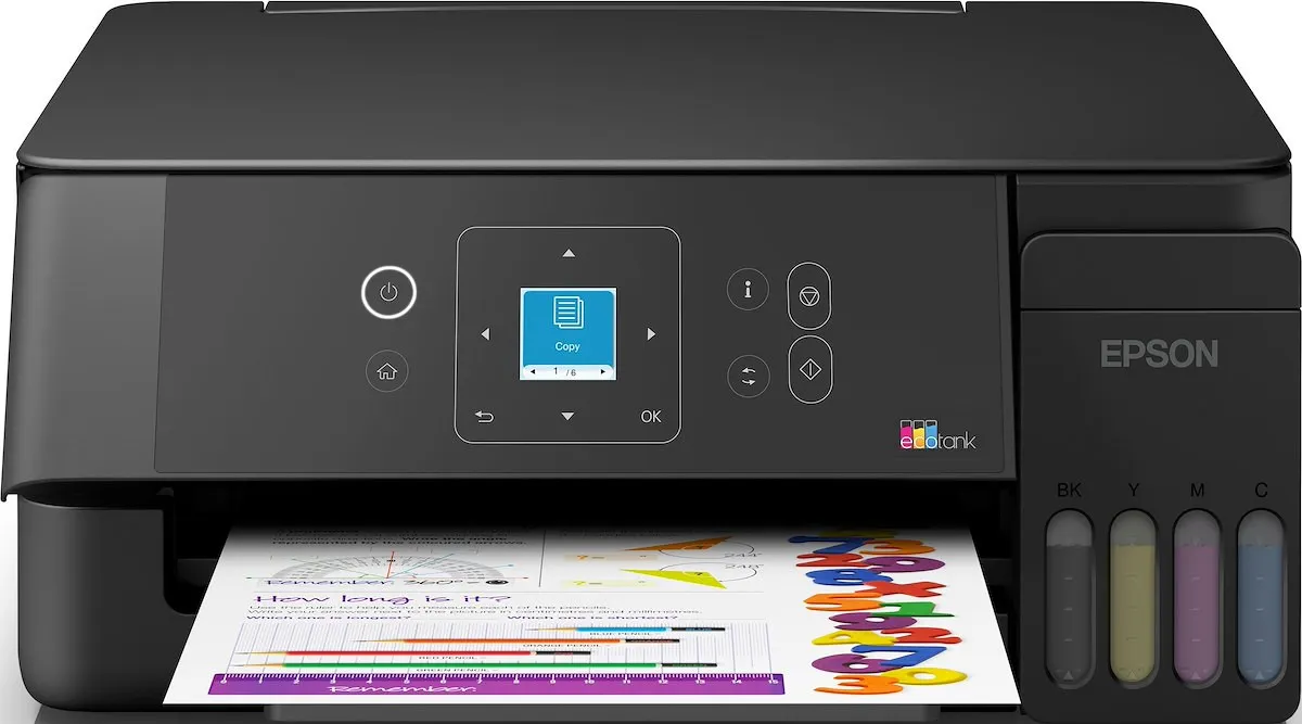 EPSON - EcoTank ET - 2920 stampante multifunzione A4 Wi - Fi con serbatoi di inchiostro, fino a 3 anni di inchiostro inclusi