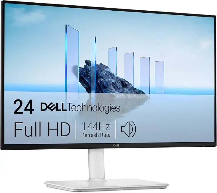 24 Plus Monitor - S2425HSM - 23.8-inch FHD (1920x1080) 144Hz 1ms Display, 2 x 3W Speakers, HDMI Connectivity, Height/Tilt/Pivot/Swivel Adjustability, AMD FreeSync - Ash White
