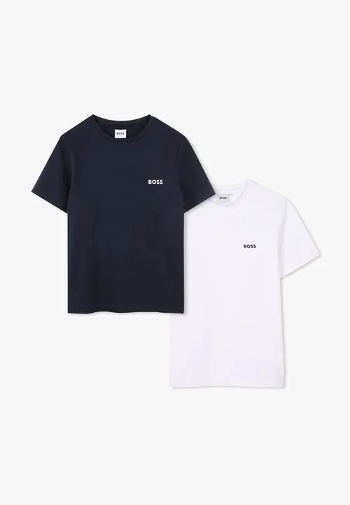 UNISEX 2 PACK - T-shirts - navy/white