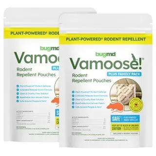 BugMD Vamoose Plus Rodent Repellent Pouches, 8-pack