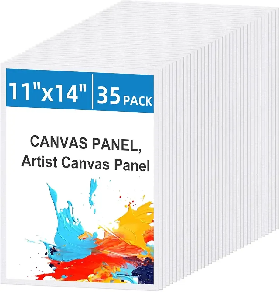 35 Pack 11 x 14 Inch Canvas Boards for Painting Pre-Primed Paint Canvas