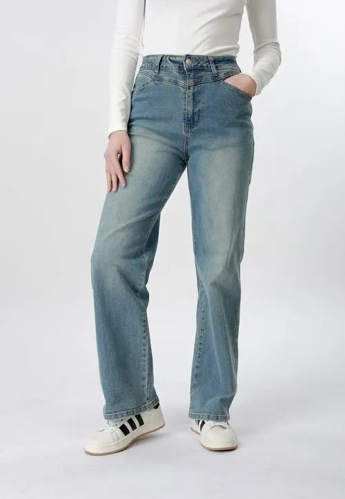 HIGH RISE - Jeans relaxed fit - blue denim