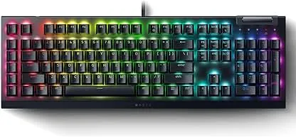 Razer BlackWidow V4 X Mechanical Gaming Keyboard: Yellow Switches Linear & Silent - 6 Macro Keys - Chroma RGB - Doubleshot ABS Keycaps - Roller & Media Keys - Snap Tap Razer BlackWidow V4 X Mechanical Gaming Keyboar…