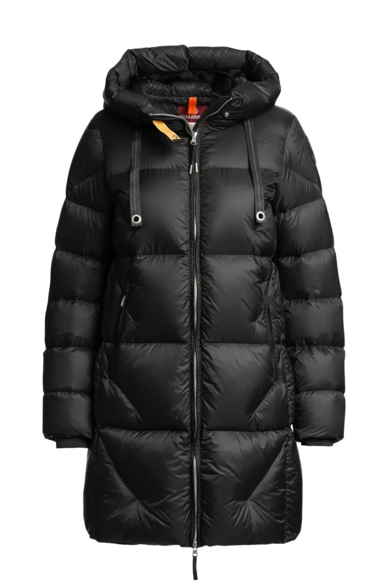 Janet Hooded Down Jacket - Black