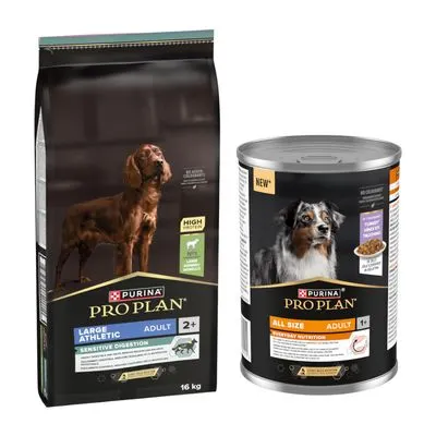 Croquettes PURINA PRO PLAN 16 kg + boîtes 12 x 400 g offertes !