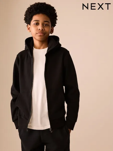 Red Zip Through Sweat Hoodie (3-16yrs)