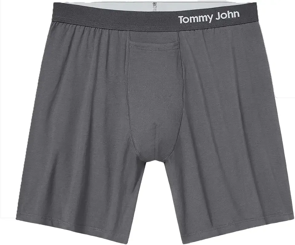 Men's Supima Cool Cotton 6" Relaxed Fit Boxers, No Ride-Up Comfortable Breathable Underwear for Men